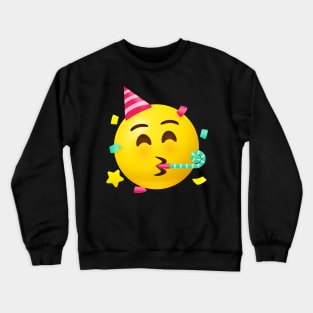 Party face emoji Crewneck Sweatshirt